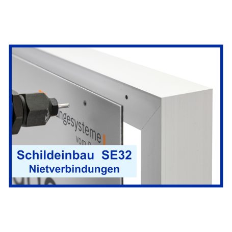 Nietverbindung, wechselbar für Außen